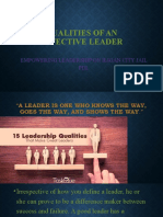 Qualities of An Effective Leader New