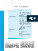 Computer Furniture (Project Report)