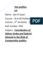Contribution of Sydney Verba and Gabriel Almond in The Field of Comparative Politics