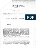 La Música Española Al Comenzar El Siglo XIX - Su Desarro - Llo y Trasformaciones.-La Educación Musical.-Influen - Cia Del Italianismo.