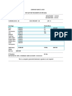 Format of Payslip