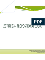Lecture 03 - Propositional Logic