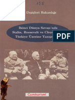 SSCB Dışişleri Bakanlığı - 2. Dünya Savaşı'Nda Stalin, Roosevelt Ve Churchill'in Türkiye Üzerine Yazışmaları (CT 158)