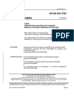 Lapte. Determinarea Punctului de Congelare. Metoda Crioscopică (Metoda de Referinţă) SR EN ISO 5764 - 2009