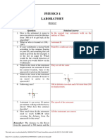 Physics 1 Lab Answer Keys PDF