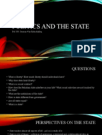 Politics and The State: Pol 100: Session 4 by Rida Ashfaq