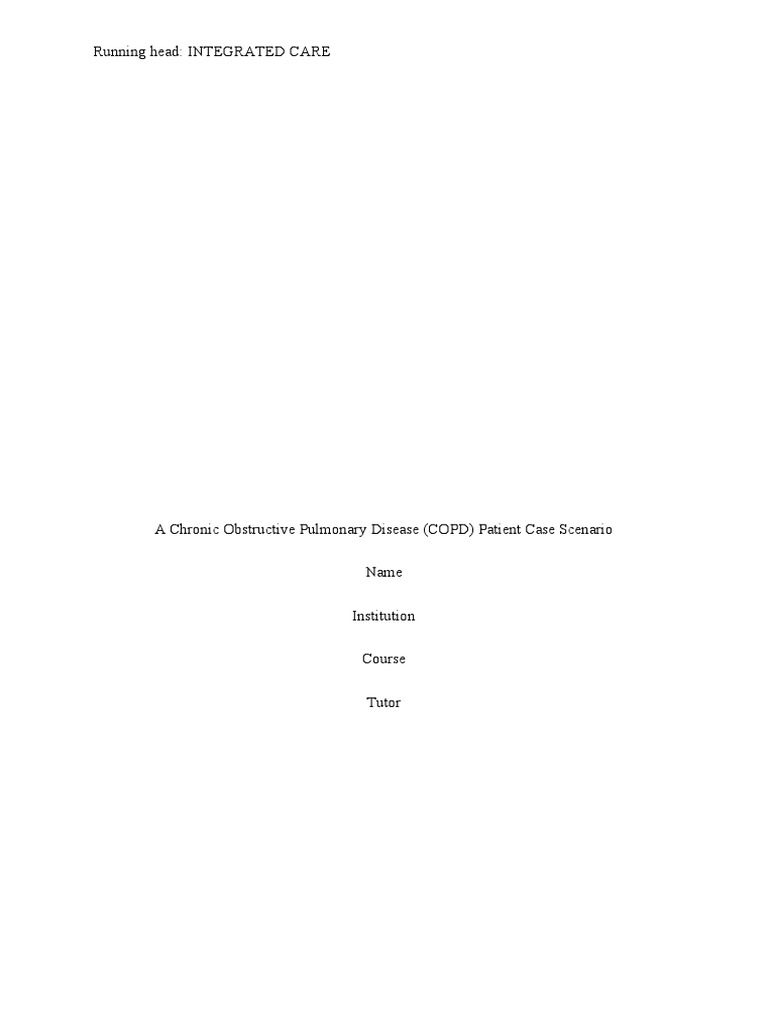 COPD Integrated Care Management Guide | PDF | Chronic Obstructive ...