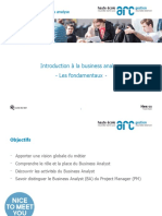 Introduction à La Business Analyse - Les Fondamentaux
