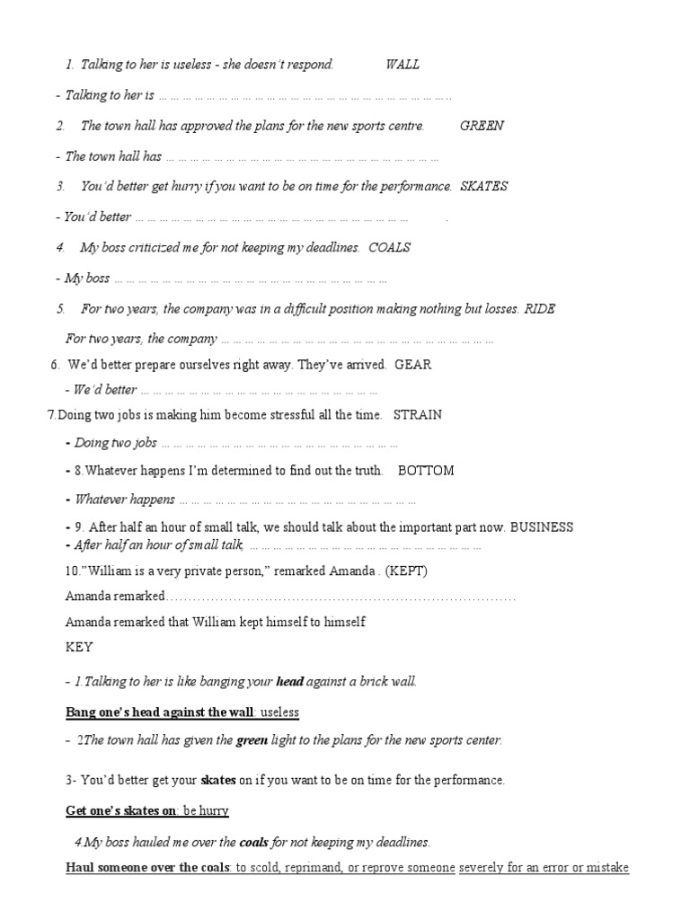 Bang One's Head Against The Wall Useless Haul Someone Over The Coals