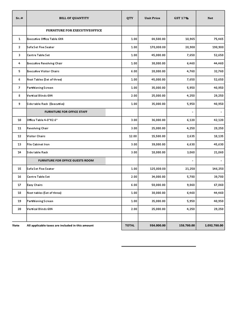 Furniture PDF Taxes Government Finances