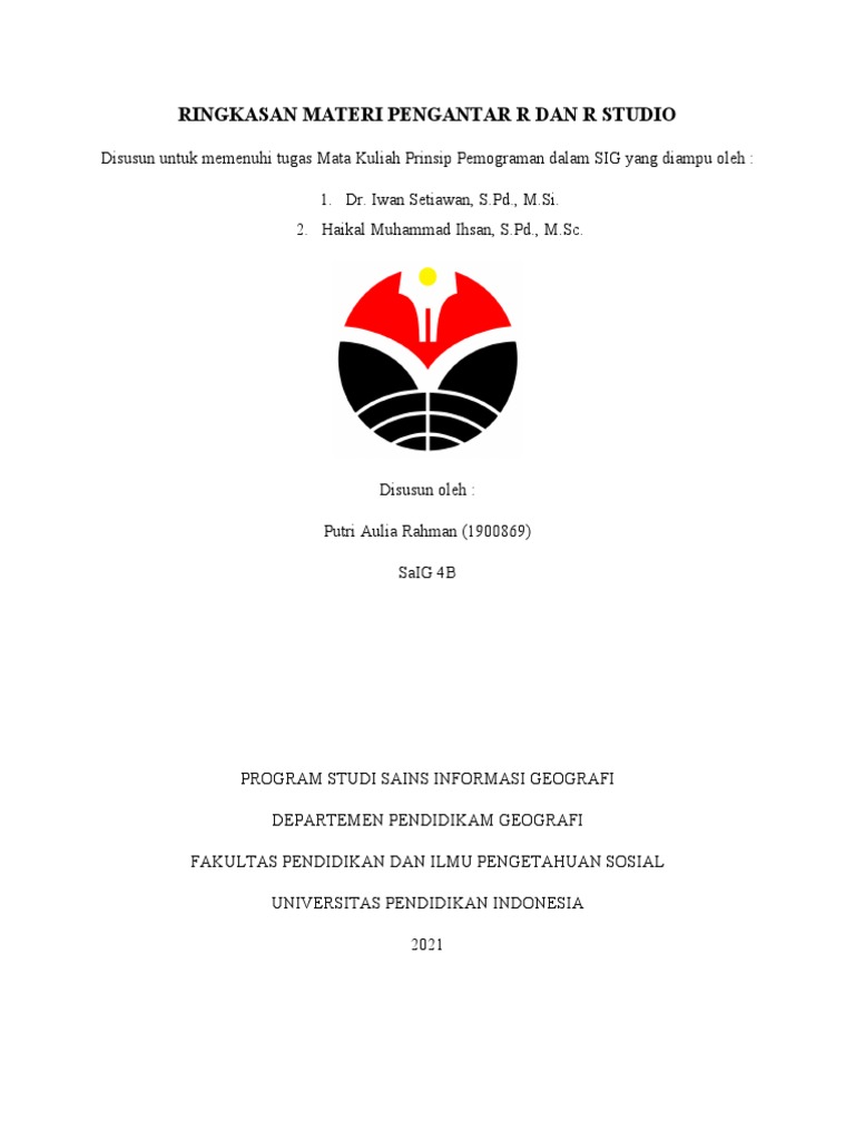 Pengantar R dan R Studio untuk Data Science | PDF | Seni | Komputer