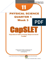 Physical Science Quarter 1 Week 3: Capslet