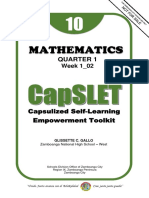 Mathematics: Quarter 1