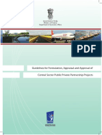 GoI - MoF - Guidelines For Formulation, Appraisal and Approval of PPP Projects