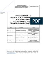 Procedimiento Recepcion Evaluacion y Aceptacion de Requerimientos de Desarrollo de Software