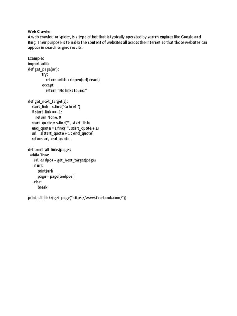 Web Crawler | PDF | Business