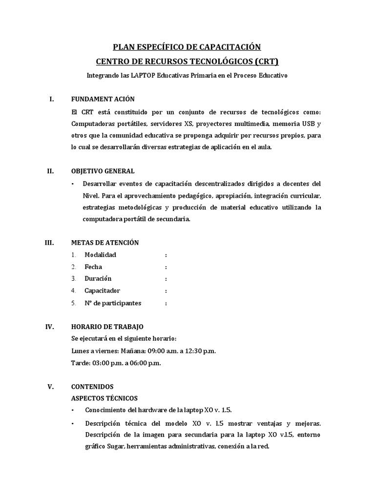 Plan de Capacitacion Aip | PDF | Arte