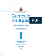 Impressão Completo 1A SERIE VOL 1 Linguagem Caderno Do Aluno 4P