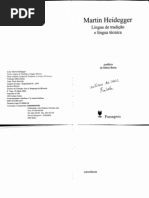 HEIDEGGER, Martin. Língua de tradução e Língua Técnica