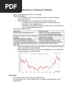 Week 1: Introduction To Financial Markets