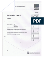 Primary Progression Test - Stage 6 Math Paper 2