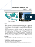 Priok Steam Power Plant Unit 3 & 4 Rehabilitation Project: 1. Project Profile and Japan's ODA Loan