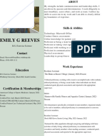 Mint Green Infographic Resume