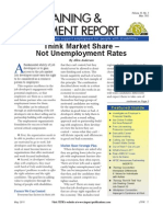 JTPR May 2011: Think Market Share - Not Unemployment Rates! 