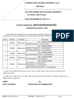 (MCQ Based) (Online) : Veer Narmad South Gujarat University