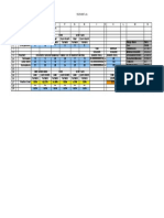 Excel document with pollution reduction methods and costs