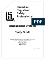 BCRSP Management Systems Study Guide - 2014 Edition