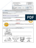 Guía de trabajo sobre la alegría y la tristeza