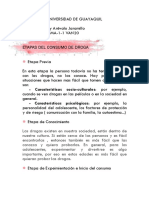 etapas del consumo de drogas. tecnicas de comunicacion