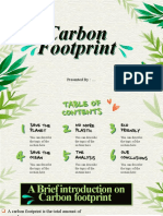 Carbon Footprint: Presented By