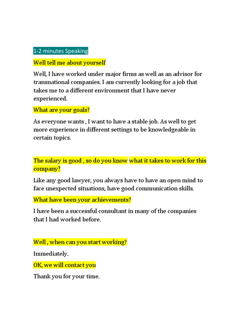 Speaking 3 | PDF
