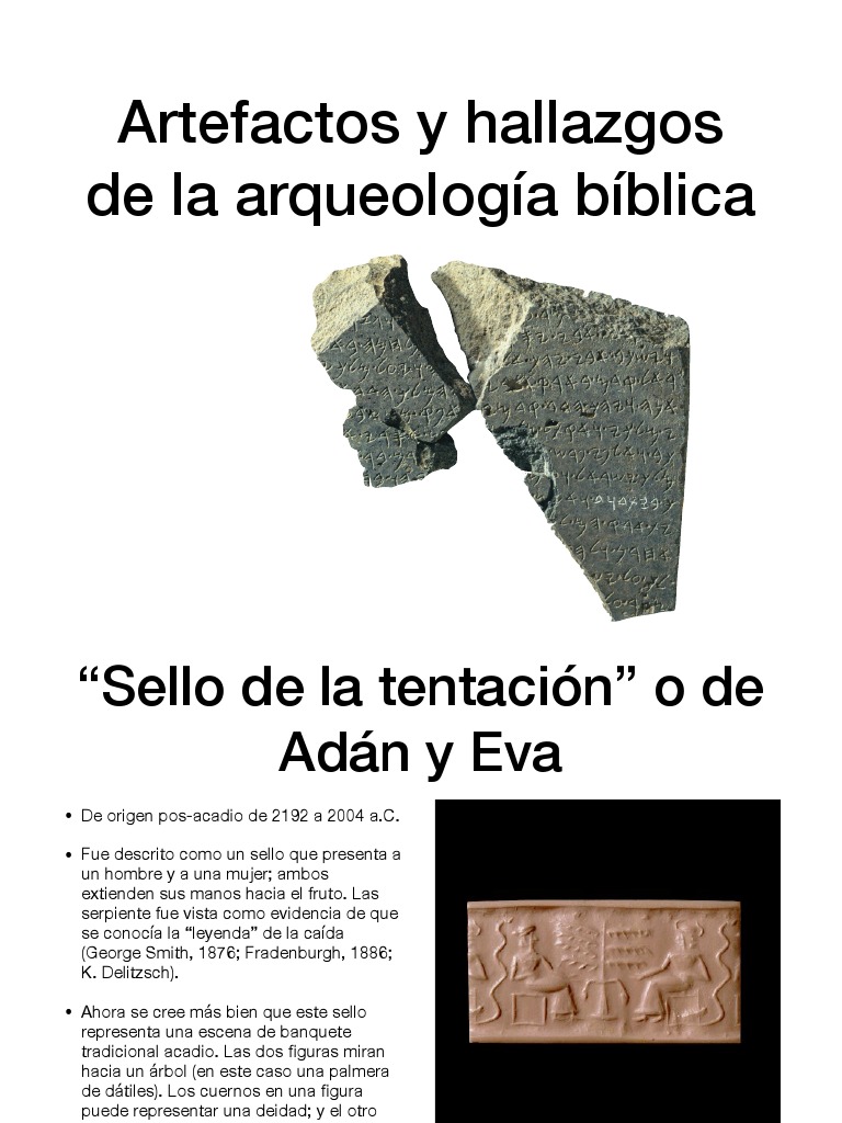 Artefactos Y Hallazgos De La Arqueología Bíblica Pdf