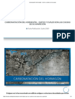 Carbonatación Del Hormigón - Qué Es y Cuáles Son Las Causas