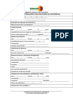 Anexo III Modelo para Relatório