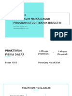 Briefing Praktikum Fisika Dasar Prodi TInd 2022