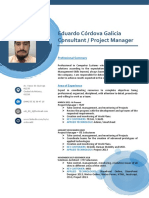 Eduardo Córdova Galicia Consultant / Project Manager: Professional Summary