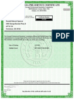 Preservice Certificate of Hpe Degree