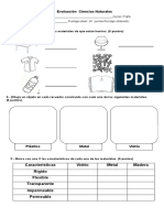 Eval 3 Ciencias La Materia Ultimo Recuperado