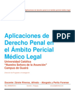 Aplicaciones de Derecho Penal en El Ámbito Pericial Médico Legal