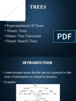 Trees: - Introduction - Representation of Trees - Binary Trees - Binary Tree Traversals - Binary Search Trees