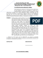 Acta de Denuncia Verbal - Ss. PNP Juarez