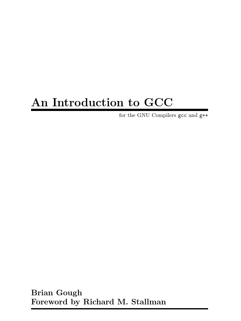 GCC Compiler Guide: C & C++ Basics | PDF | C (Programming Language ...