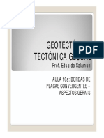 AULA 10a - BORDAS DE PLACAS CONVERGENTES - ASPECTOS GERAIS