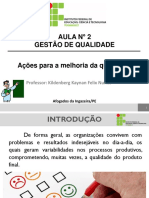 Aula 2 - Qualidade - Ações para A Melhoria Da Qualidade