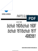 Parts Guide Manual: Bizhub 160/bizhub 160f/ Bizhub 161/bizhub 161f 4980561
