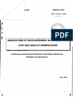 Agriculture Et Developpement Au Burkina Faso PDF
